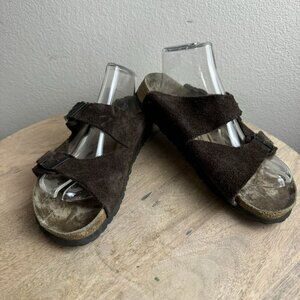 Birki by Birkenstock Brown Suede‎ Sandals Size 39/8 Womens